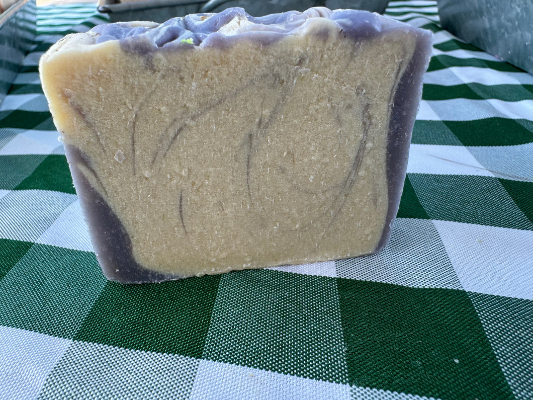 SMALL Lavender Goat Milk Bar Soap